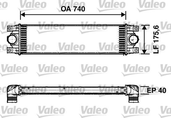 Valeo 817637 - Интеркулер, теплообменник турбины autosila-amz.com