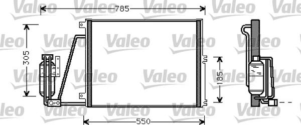 Valeo 817670 - Конденсатор кондиционера autosila-amz.com