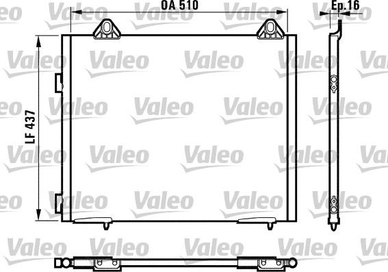 Valeo 817067 - Конденсатор кондиционера autosila-amz.com