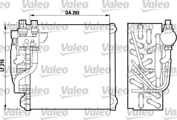 Valeo 817089 - Испаритель, кондиционер autosila-amz.com