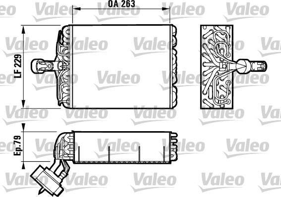 Valeo 817080 - Испаритель, кондиционер autosila-amz.com