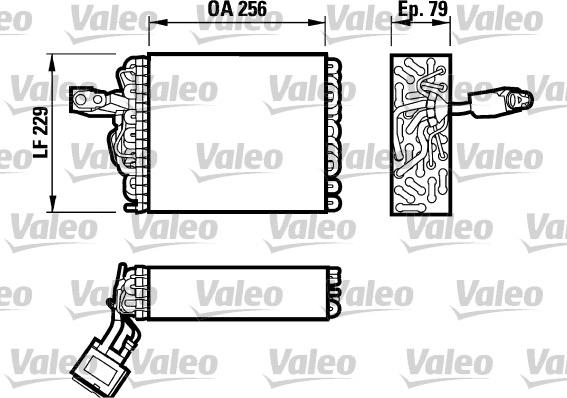 Valeo 817032 - Испаритель, кондиционер autosila-amz.com
