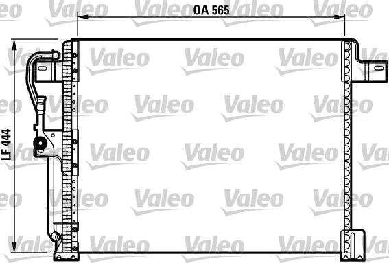 Valeo 817023 - Конденсатор кондиционера autosila-amz.com