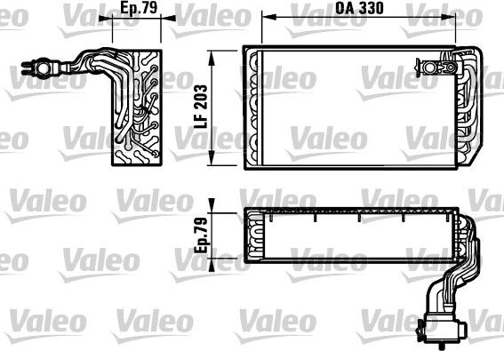 Valeo 817157 - Испаритель, кондиционер autosila-amz.com