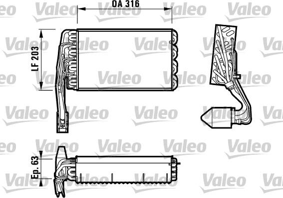 Valeo 817107 - Испаритель, кондиционер autosila-amz.com