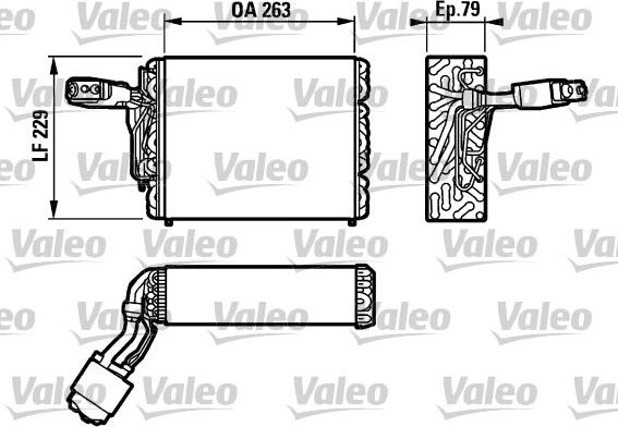 Valeo 817110 - Испаритель, кондиционер autosila-amz.com