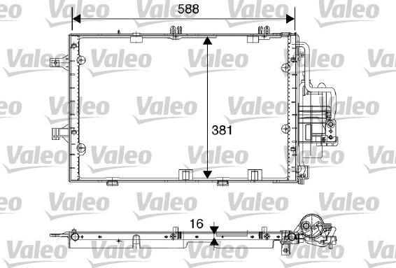 Valeo 817843 - Конденсатор кондиционера autosila-amz.com