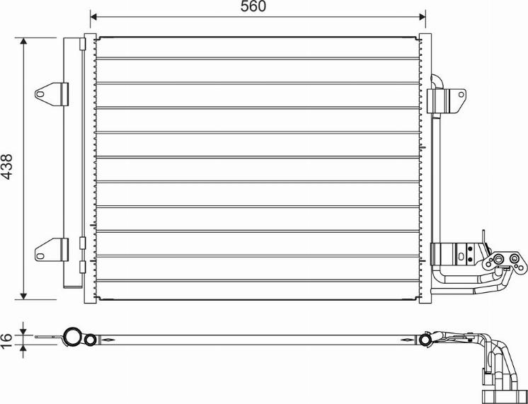 Valeo 817806 - Конденсатор кондиционера autosila-amz.com