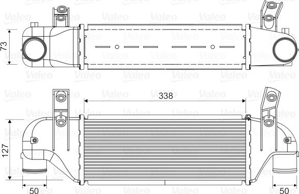 Valeo 817888 - Интеркулер, теплообменник турбины autosila-amz.com