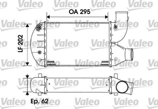 Valeo 817883 - Интеркулер, теплообменник турбины autosila-amz.com