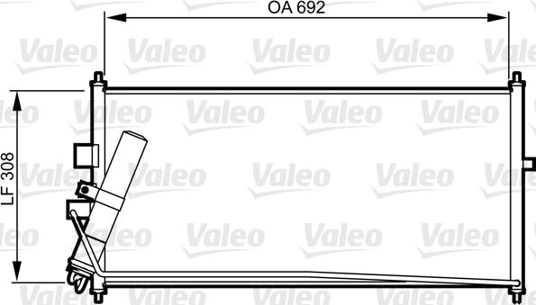 Valeo 817822 - Конденсатор кондиционера autosila-amz.com