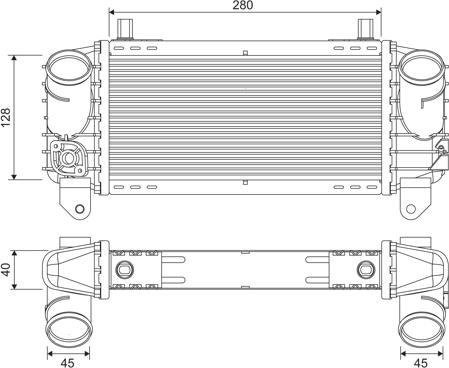 Valeo 817872 - Интеркулер, теплообменник турбины autosila-amz.com