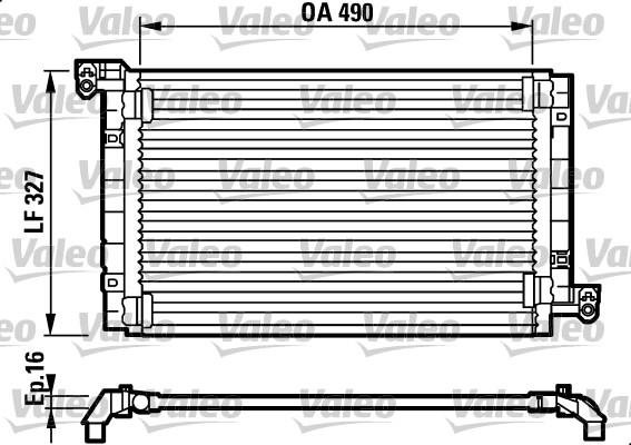 Valeo 817384 - Конденсатор кондиционера autosila-amz.com
