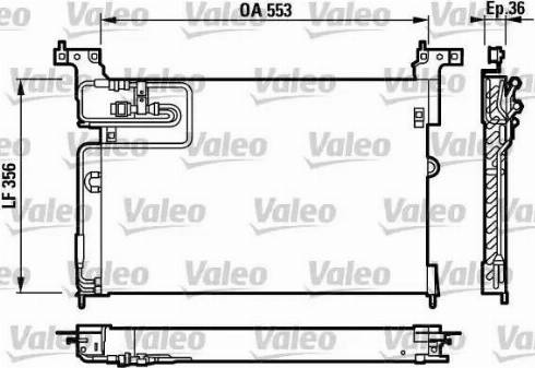 Valeo 817240 - Конденсатор кондиционера autosila-amz.com