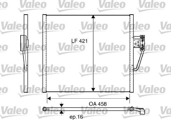 Valeo 817248 - Конденсатор кондиционера autosila-amz.com