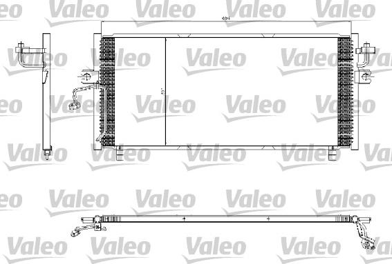 Valeo 817253 - Конденсатор кондиционера autosila-amz.com