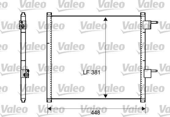 Valeo 817225 - Конденсатор кондиционера autosila-amz.com