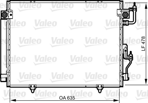 Valeo 817790 - Конденсатор кондиционера autosila-amz.com