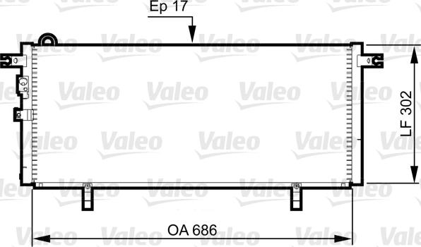 Valeo 817791 - Конденсатор кондиционера autosila-amz.com