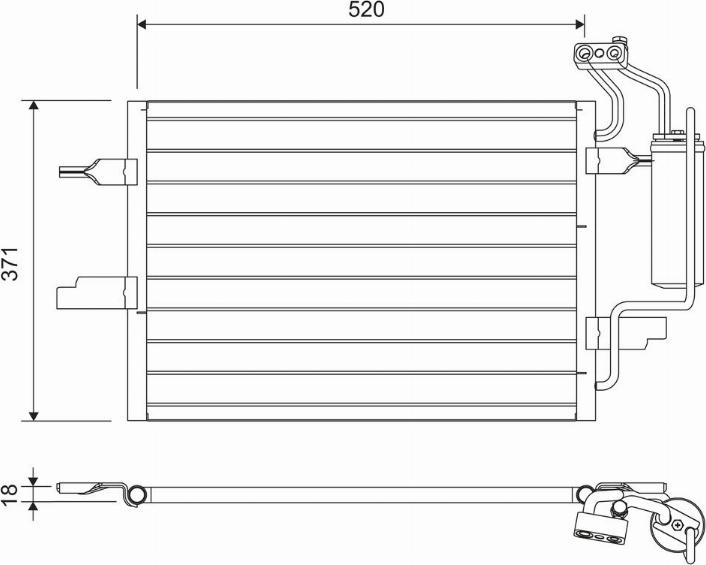 Valeo 817798 - Конденсатор кондиционера autosila-amz.com