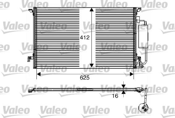 Valeo 817712 - Конденсатор кондиционера autosila-amz.com