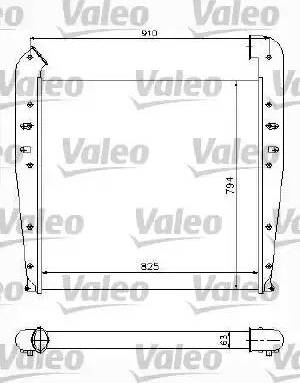 Valeo 817772 - Интеркулер, теплообменник турбины autosila-amz.com