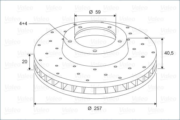 Valeo 886153 - Тормозной диск autosila-amz.com