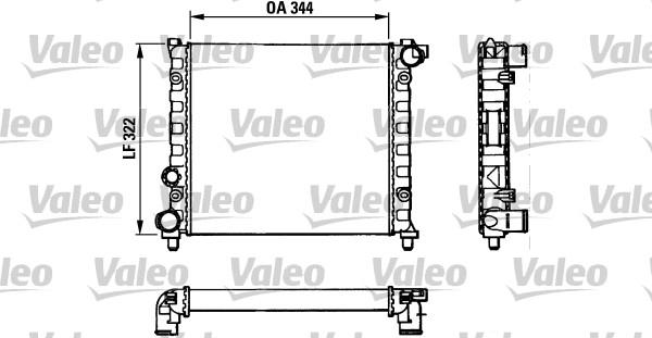 Valeo 883921 - Радиатор, охлаждение двигателя autosila-amz.com