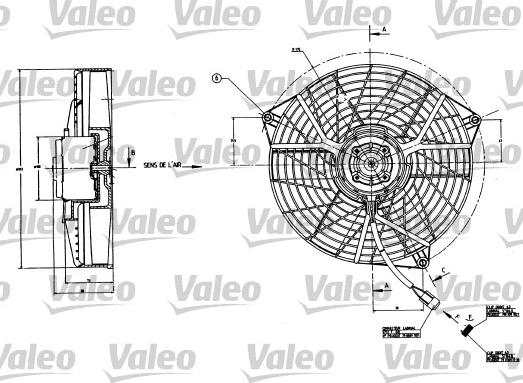 Valeo 883556 - Вентилятор, охлаждение двигателя autosila-amz.com