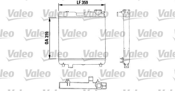 Valeo 883053 - Радиатор, охлаждение двигателя autosila-amz.com