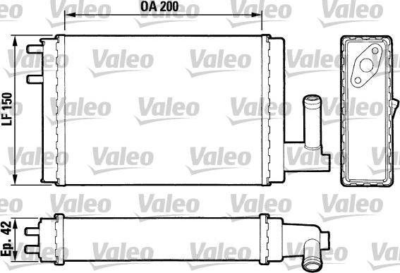 Valeo 883023 - Теплообменник, отопление салона autosila-amz.com