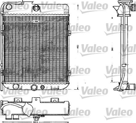 Valeo 883854 - Радиатор, охлаждение двигателя autosila-amz.com