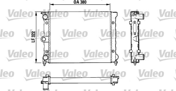 Valeo 883818 - Радиатор, охлаждение двигателя autosila-amz.com