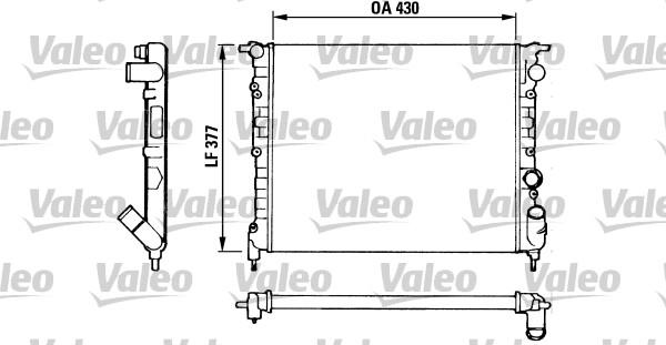 Valeo 883875 - Радиатор, охлаждение двигателя autosila-amz.com