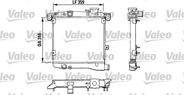 Valeo 883799 - Радиатор, охлаждение двигателя autosila-amz.com