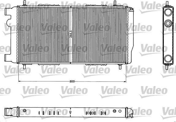 Valeo 883716 - Радиатор, охлаждение двигателя autosila-amz.com