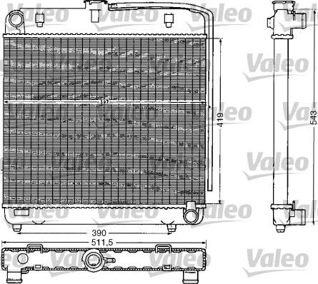 Valeo 883777 - Радиатор, охлаждение двигателя autosila-amz.com