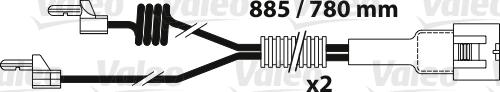 Valeo 882341 - Сигнализатор, износ тормозных колодок autosila-amz.com