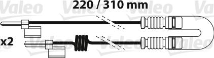 Valeo 882339 - Сигнализатор, износ тормозных колодок autosila-amz.com