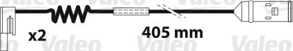 Valeo 882331 - Сигнализатор, износ тормозных колодок autosila-amz.com