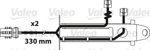 Valeo 882329 - Сигнализатор, износ тормозных колодок autosila-amz.com