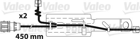 Valeo 882324 - Сигнализатор, износ тормозных колодок autosila-amz.com