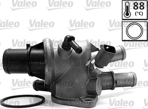Valeo 820411 - Термостат охлаждающей жидкости / корпус autosila-amz.com
