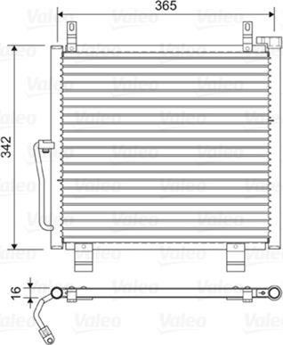 Valeo 822591 - Конденсатор кондиционера autosila-amz.com