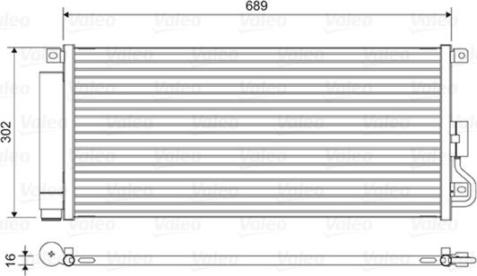 Valeo 822592 - Конденсатор кондиционера autosila-amz.com