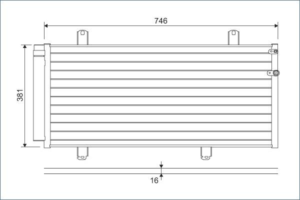 Valeo 822584 - Конденсатор кондиционера autosila-amz.com