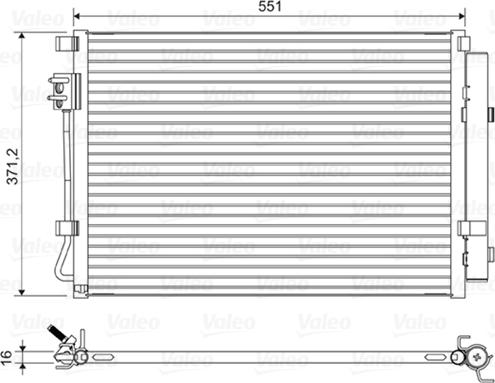 Valeo 822581 - Конденсатор кондиционера autosila-amz.com