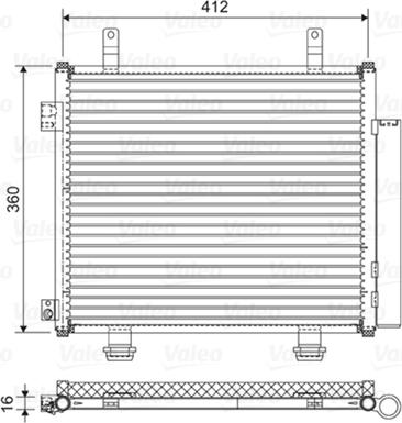 Valeo 822573 - Конденсатор кондиционера autosila-amz.com