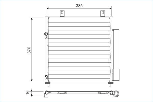 Valeo 822600 - Конденсатор кондиционера autosila-amz.com