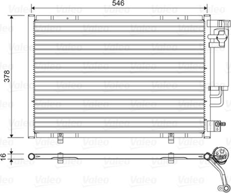 Valeo 822613 - Конденсатор кондиционера autosila-amz.com